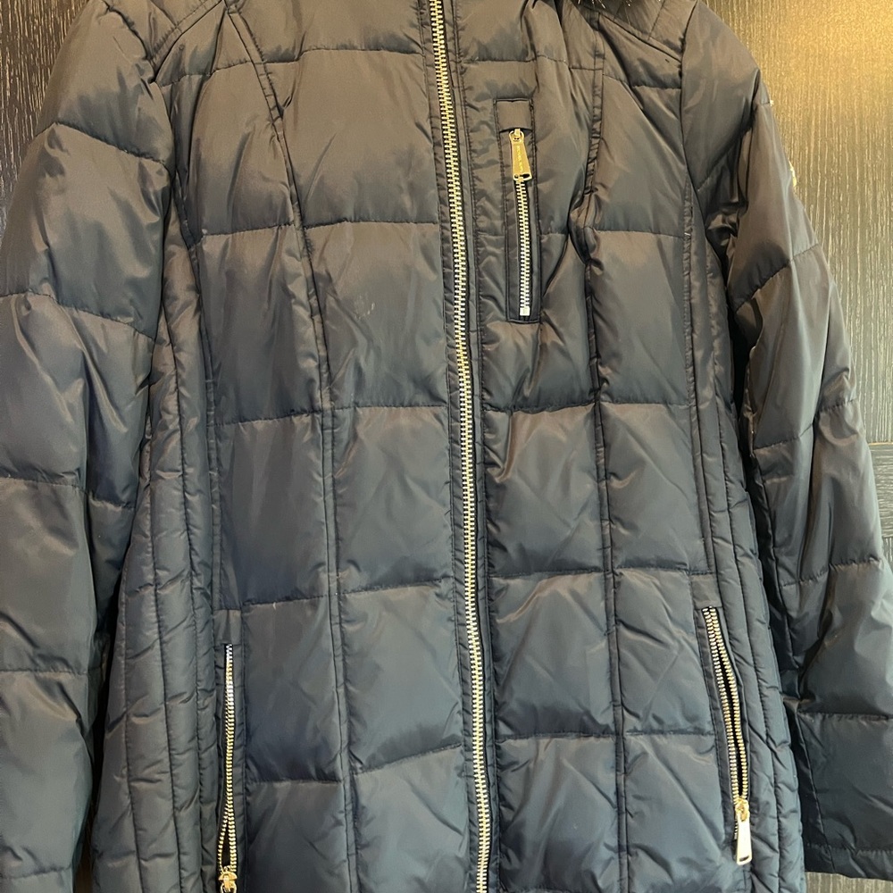 Navy Michael kors parka